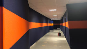 Stade de la Mosson Rénovation intérieur MHSC Mondial Peinture